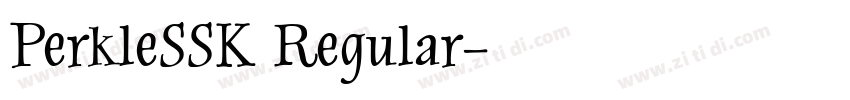 PerkleSSK Regular字体转换